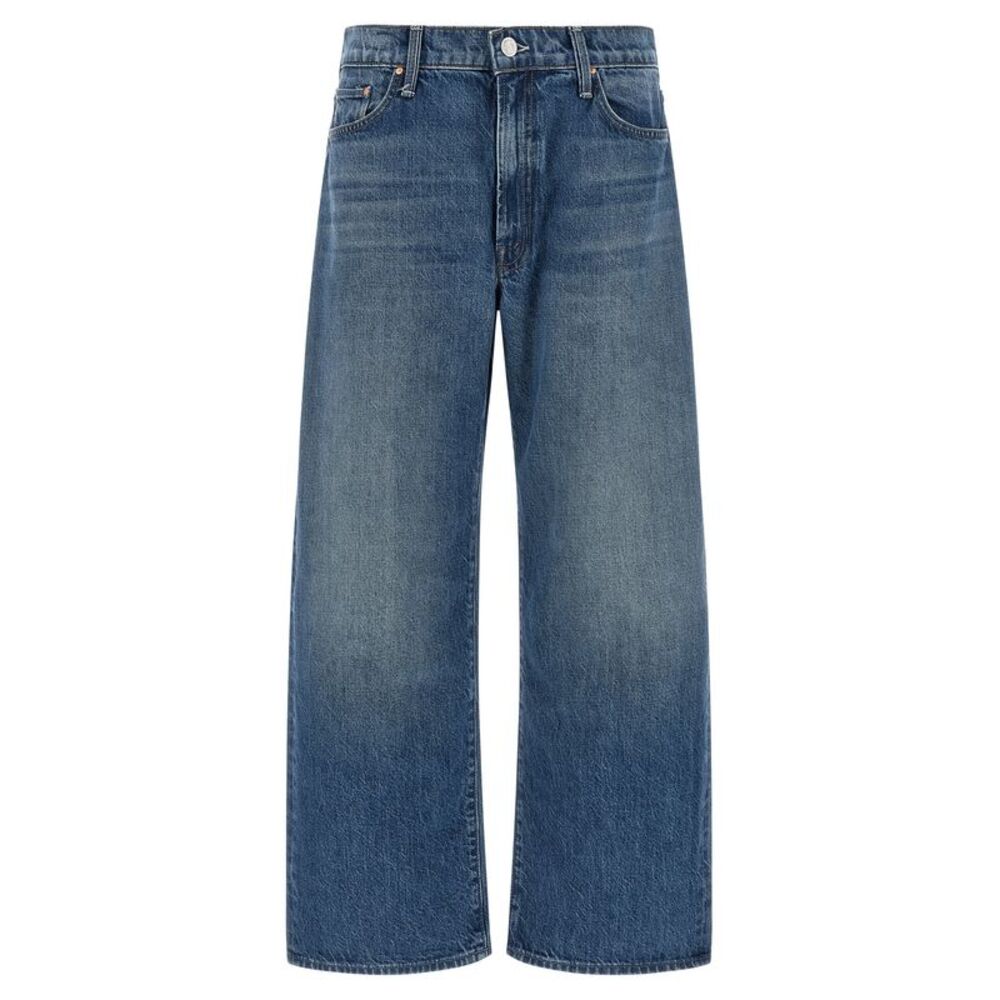 Mother Denim Blue Cotton Relaxed Fit Women's Jeans